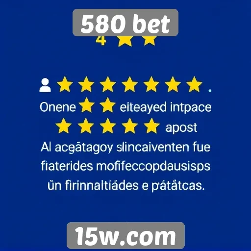 Experiência do usuário no 580 bet é bem avaliada